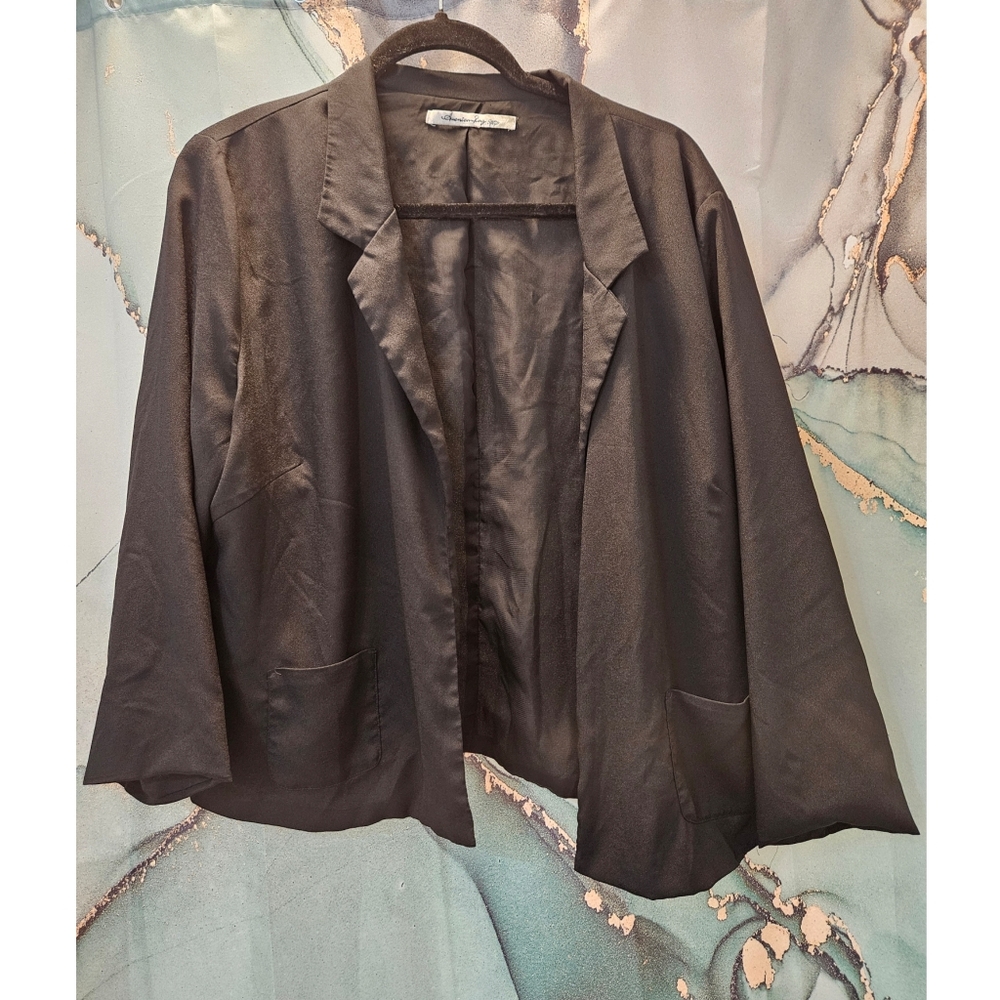 American Rag Black Blazer with Notched Lapel